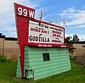 99W Drive-In sign 1 - Newberg Oregon