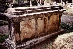 A grave from 1853 at the Old Christian Cemetery Abbottabad