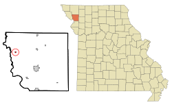 Location of Fillmore, Missouri