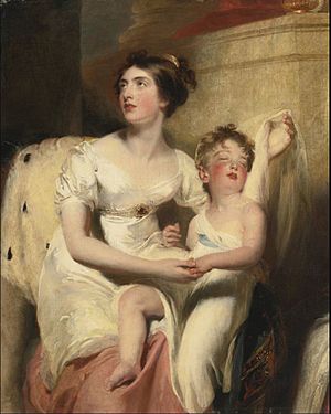 Anne, countess of Charlemont and her son James, by Thomas Lawrence