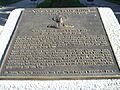 Another bronze plaque about the history of the Will Rogers Memorial Park in Beverly Hills, California