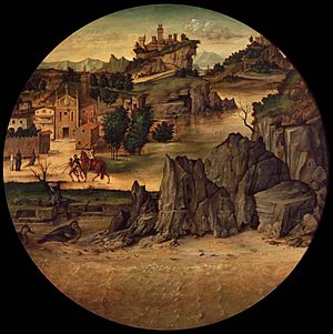 Bartolomeo Montagna - Landscape with Castles - Google Art Project