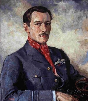 Bob Stanford Tuck, colour painting by Cuthbert Orde