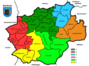 Bochum - Stadtbezirke-polished