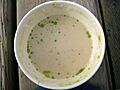 Cauliflower and blue cheese soup