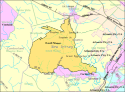 Census Bureau map of Estell Manor, New Jersey