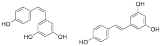 Cis and trans resveratrol notext