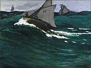 Claude Monet - La Vague Verte