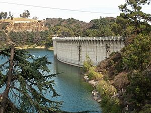 Closeup of dam