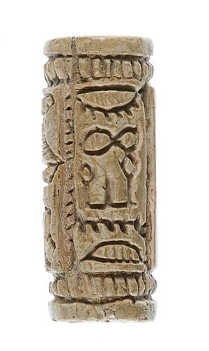 Cylinder seal with falcon headed figure MET 74.51.4304 view 2