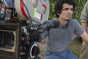 Damien Chazelle directing La La Land