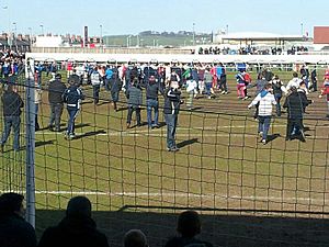Darlington Fans Invading the pitch