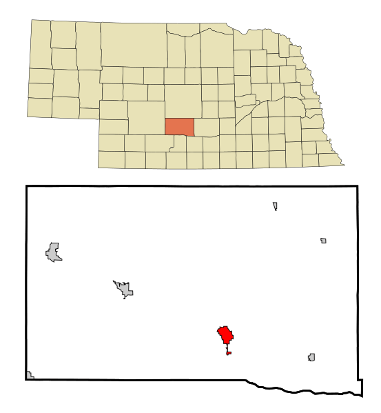 Image Dawson County Nebraska Incorporated and Unincorporated areas Lexington Highlighted