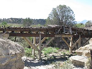 Early 20th Century Wooden Flume.