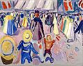 Edvard Munch - 17th of May in a Small, Norwegian Town (1919)