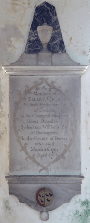 EllerySydenham Died1794 BroadhemburyChurch Devon
