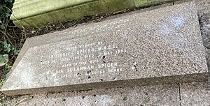 Family vault of Frederick Spicer in Highgate Cemetery
