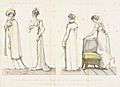 Fashion Plate (English Fashions in Novr. 1806 - Parisian Fashions in Novr. 1806) LACMA M.86.266.59