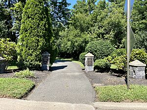 Flower Hill Village Park Entrance, Flower Hill, Long Island, New York September 6, 2021