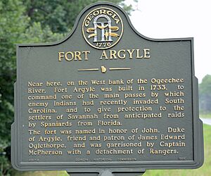 Fort Argyle sign