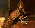 Gerard Seghers (attr) - The Four Doctors of the Western Church, Saint Augustine of Hippo (354–430)