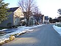 Harbor houses on Goat Island, Rhode Island