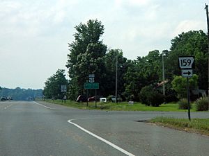 Highway 159 at US 65 in Mitchellville, Arkansas.jpg