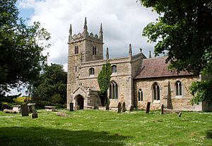 Honington Church of St Wilfrid, Lincolnshire, England from the southeast.jpg