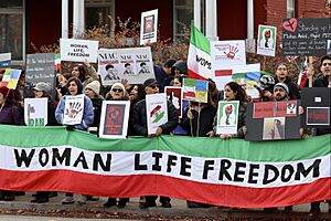 Iran Freedom Protest and Ukraine Protest, November 12, 2022, Ottawa Canada