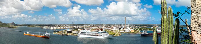 Isla Oil Refinery in Willemstad Curacao