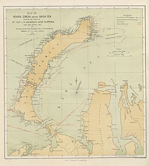 JONGE(1877) p042 Map of NOVAYA SEMLYA