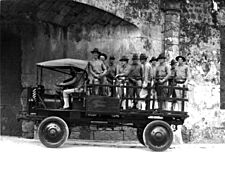 Jeffery Quad truck with U.S. Marines