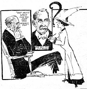 Journalist Marguerite Martyn interviews Rev. J.Y. Reed in 1908