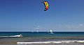 Kitesurfing near Prasonisi Rhodes Greece