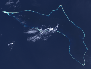 Kwajalein Atoll 2003-02-07 - Landsat 7 - 30m