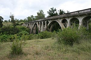 Lockyer Creek Railway Bridge (Guinn Park), from SW (2009).jpg