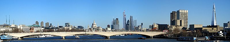 London skyline 2012 panorama