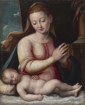 Madonna Adoring the Child, Barbara Longhi