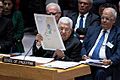 Mahmoud Abbas describes the Trump Peace Plan as "Swiss Cheese" at the United Nations Security Council