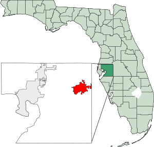 Map of Florida highlighting Plant City