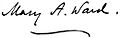 Mary Augusta Ward Signature