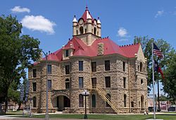 The McCulloch County Courthouse in Brady