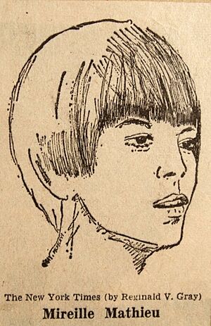 Mireille Mathieu by Reginald Gray