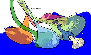 Mississippi Delta Lobes
