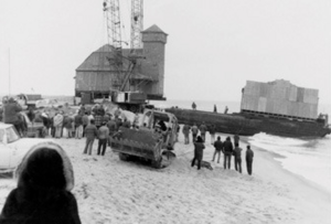 Old Harbor Life-Saving Station moves to Provincetown, 1978