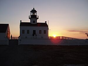 Old Point Loma lighthouse at sunset 03