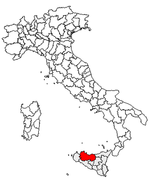 Location of Province of Palermo