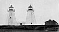 Plymouth Light Twin Towers MA