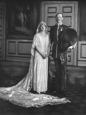 Princess Maud (Alexandra Victoria Bertha), Countess of Southesk (1893-1945), née Lady Maud Duff, grand-daughter of King Edward VII; Charles Alexander Carnegie, 11th Earl of Southesk (1893-1992)