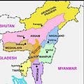 Proposed Barak state map in North East, India